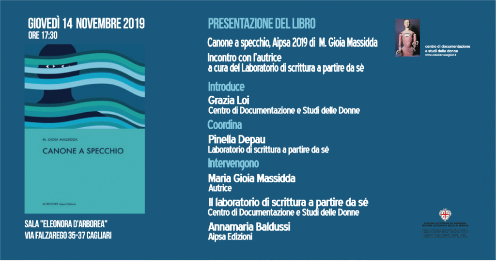 BANNER 14 nov. 2019 presentazione Canone a Specchio di Gioia Massidda