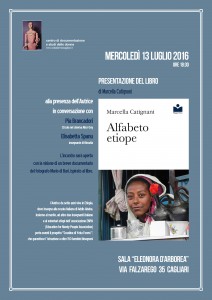 Locandina 13.7.2016 - "Alfabeto etiope" di Marcella Catignani