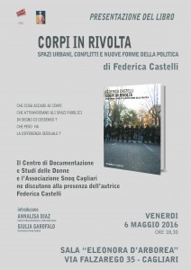locandina Venerdì 6 maggio h 18,30 presentazione "Corpi in rivolta"
di Federica Castelli