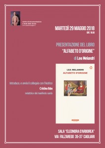 locandina 29.5.2018 - "Alfabeto d'origine" di (e con) Lea Melandri