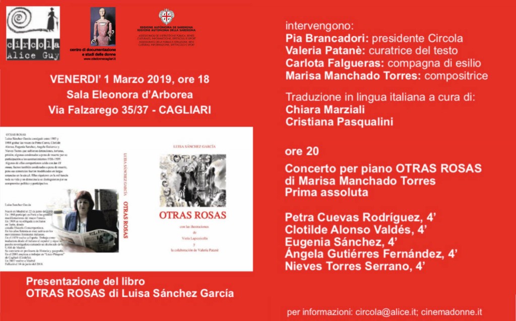 Banner 1.3.2019 - "OTRAS ROSAS" di Luisa Sanchez Garzìa